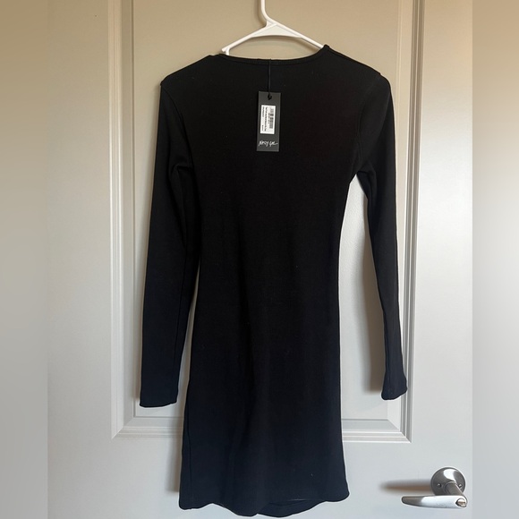 Black Cut Out Mini Dress - Picture 4 of 4